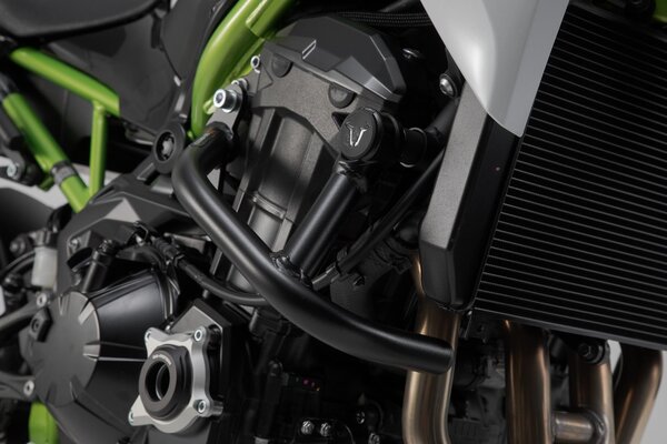 Barra di protezione motore Nero. Kawasaki Z900 (16-).