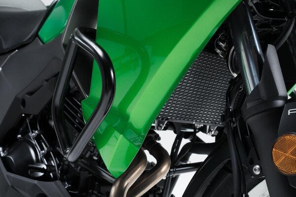 Barra di protezione motore Nero. Kawasaki Versys-X300 ABS (16-).