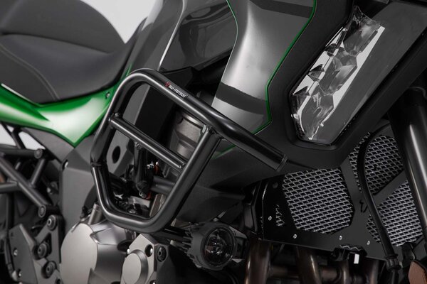 Barra di protezione motore Nero. Kawasaki Versys 1000 (18-).