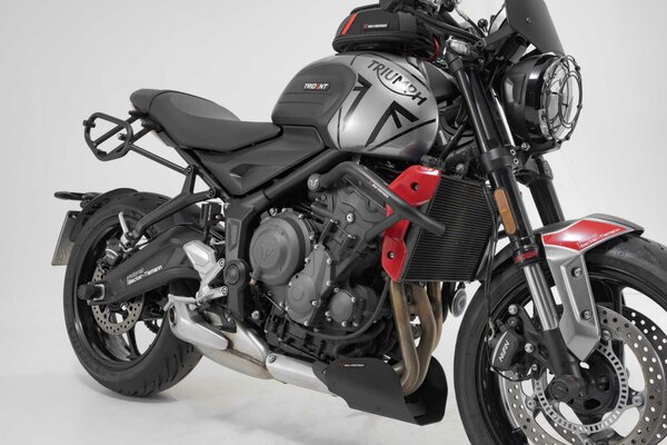 Protecciones laterales de motor Negro. Triumph Trident 660 (21-).