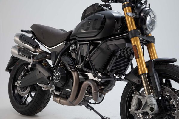 Barra di protezione motore Nero. Modelli Ducati Scrambler 1100 (17-).