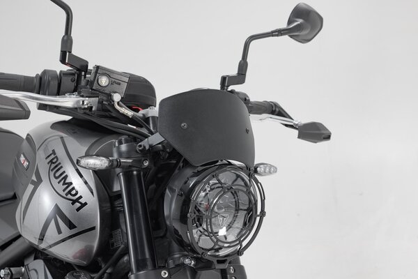 Windschild Schwarz. Triumph Trident 660 (21-25).