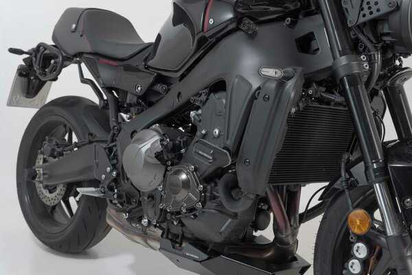 Kit de patins de cadre Noir. Yamaha Tracer 9 / GT (20-) / GT+ (22-).