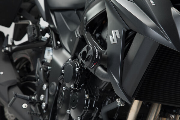 Frame slider kit Black. Yamaha MT-03 (16-)/Suzuki GSX-S750 (17-).