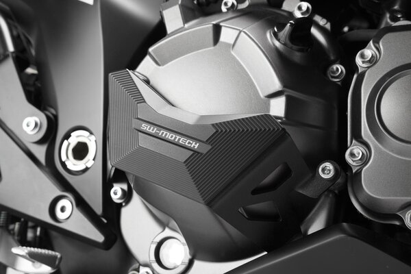 Protection de carters moteur Noir. Kawasaki Z 800 (12-16).