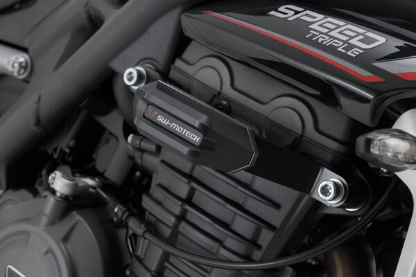Sturzpad-Kit Schwarz. Triumph Speed Triple 1200 RS / RX (21-).