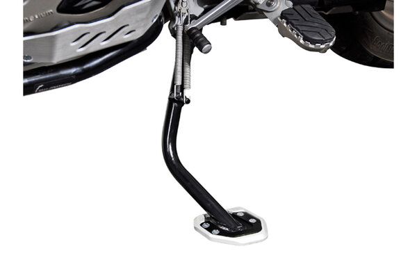 Extension for side stand foot Black/Silver. BMW R1200GS / R1200GS Adventure.