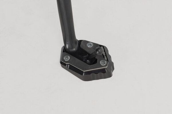 Base maggiorata per cavalletto laterale Nero/Argento. MT-07/Trac/MotoCage,XSR700,YZF-R7.
