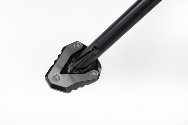 Extension for side stand foot Black/Silver. Kawasaki models.