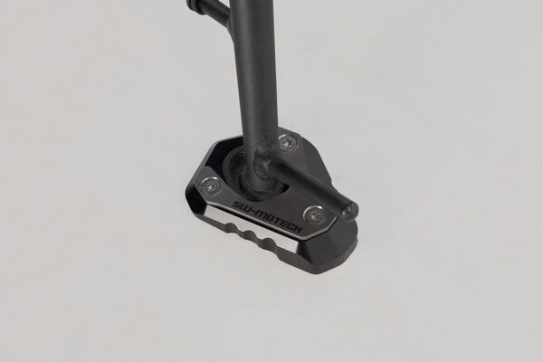 Extension for side stand foot Black/Silver. Kawasaki Z650/ Z650RS/ Ninja 650.