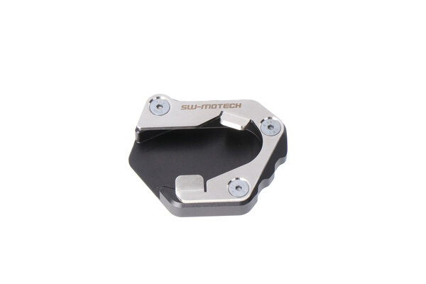 Base maggiorata per cavaletto laterale Nero/Argento. Triumph Tiger 900/GT/Pro (19-).