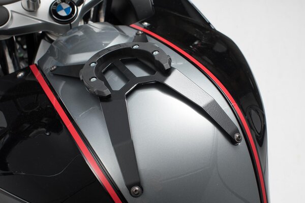 EVO Tankring Schwarz. BMW F 800 R/S/ST/GT. Ohne Schrauben.