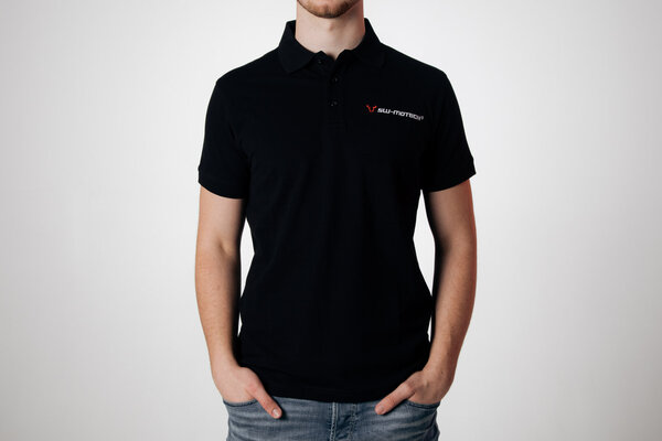 Team polo shirt Core Line. Black. Men. Size S.