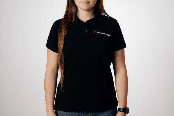 Polo team Core Line. Nero. Donna. Misura S.