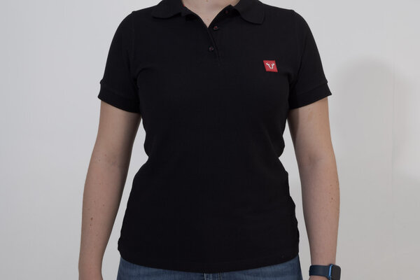 Polo shirt Core Line. Black. Women. Size XS.