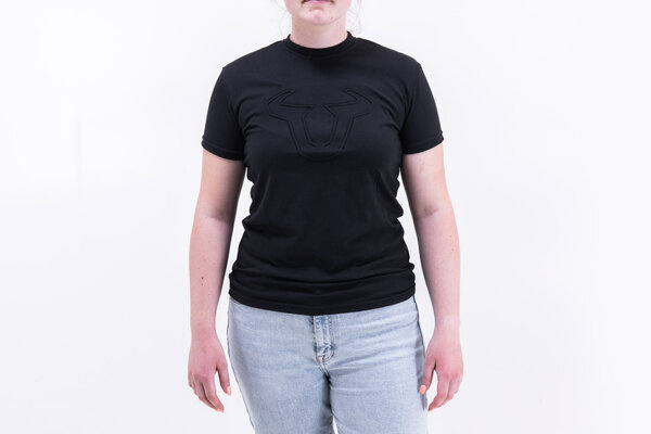 T-Shirt Damen - Black Edition Street Line. Schwarz. Damen. Größe L.