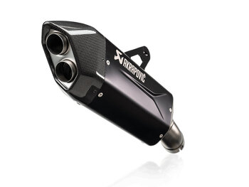 Akrapovic Slip On Abgassystem Schwarz. BMW R 1300 GS (23-), R 1300 GS Adv (24-).