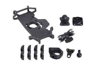 Kit de fijación univ. GPS T-Lock Smartphone grande Incl. brazo 2". Para manillar/fijación espejo