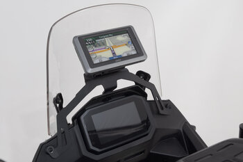 Supporto per GPS da cruscotto Nero. Honda XL750 Transalp (22-24).
