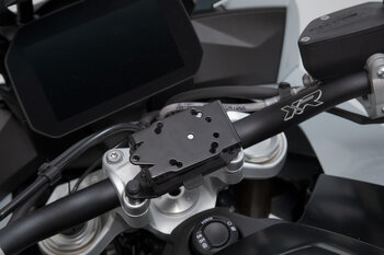 Supporto navigatore per manubrio. B-stock Nero. Modelli BMW.