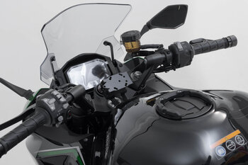 GPS mount for handlebar Black. Kawasaki Z1000SX, Ninja 1000SX,1100SX/SE.