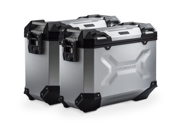 TRAX ADV aluminum case system Silver. 37/37 l. Ducati Multistrada V2/V2S (24-).