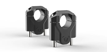 Elevador de manillar h=40 mm. Negro. R1200GS (12-18), R1250GS (18-).