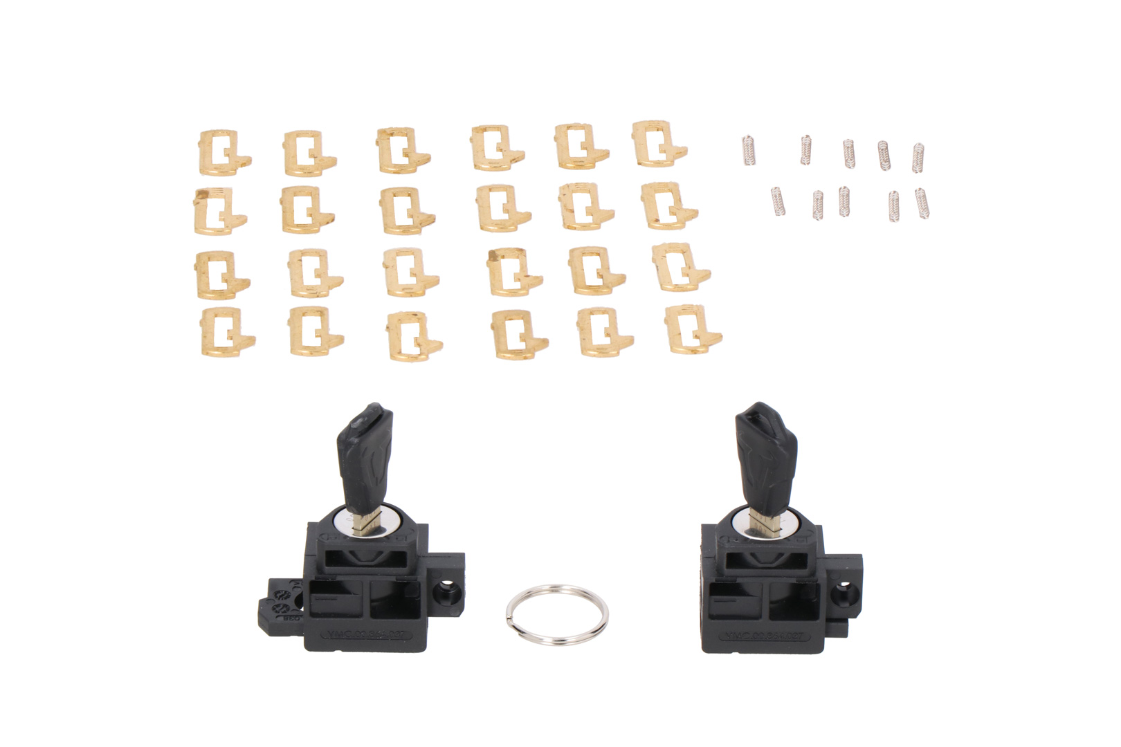 Codable lock set 2/2 2 cylinders + 2 keys. For V-LOC side bags.