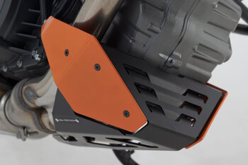 Sabot moteur urbain Orange/Noir. KTM 1290 Super Duke R / GT.