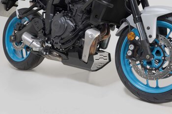 Bugspoiler Schwarz/Silbern. Yamaha MT-07 (24-).
