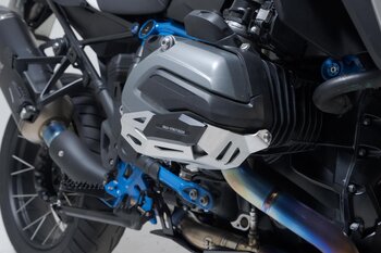 Protections de cylindres Noir/gris anodisé. Modèles BMW R 1200 (12-18).