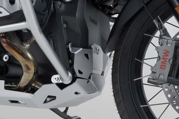 Extension avant de sabot moteur Argent. BMW R 1300 GS / Adventure, R 1300 R/RT.