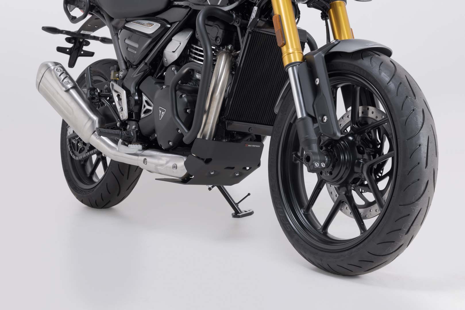 Motorschutz Schwarz. Triumph Speed 400 (23-).