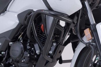 Barra di protezione motore Nero. Honda CB125F (20-).
