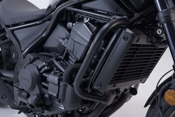 Barra di protezione motore Nero. Honda CMX1100 Rebel (20-).