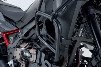Barra di protezione motore Nero. Honda CRF1100L Africa Twin (19-).