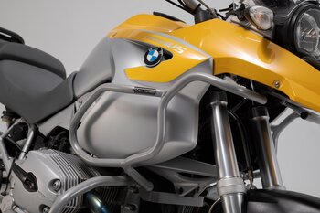 Oberer Sturzbügel Silbern. BMW R1200 GS (04-07). Nur mit Sturzbügel.