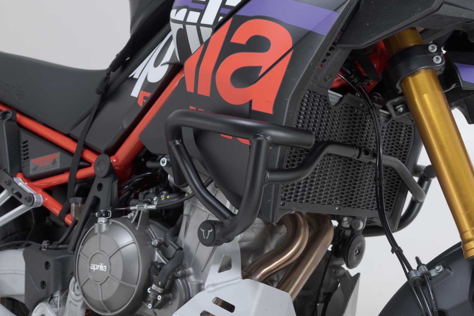 Barra di protezione motore Nero. Aprilia Tuareg 660 (21-) / Rally (24-).