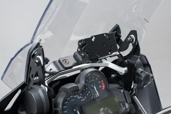 Rinforzo rigido per parabrezza. B-stock Nero. BMW R 1200 GS (12-), R 1250 GS (18-).