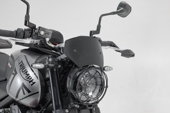 Windschild Schwarz. Triumph Trident 660 (21-25).