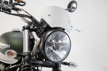 Parabrezza Argento. Triumph Street Scrambler 900 (16-).