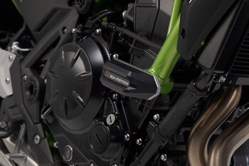 Sturzpad-Kit Schwarz. Kawasaki Z650 / Z650RS / Z650 S.