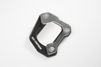 Base maggiorata per cavalletto laterale Nero/Argento. BMW F 800 GS/Adv, Husqvarna TR650.