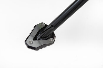 Base maggiorata per cavalletto laterale Nero/Argento. Modelli Kawasaki.