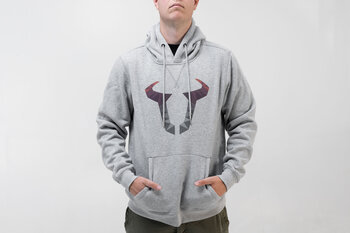 Kapuzenpullover Street Line. Grau. Unisex. Größe XXXL.