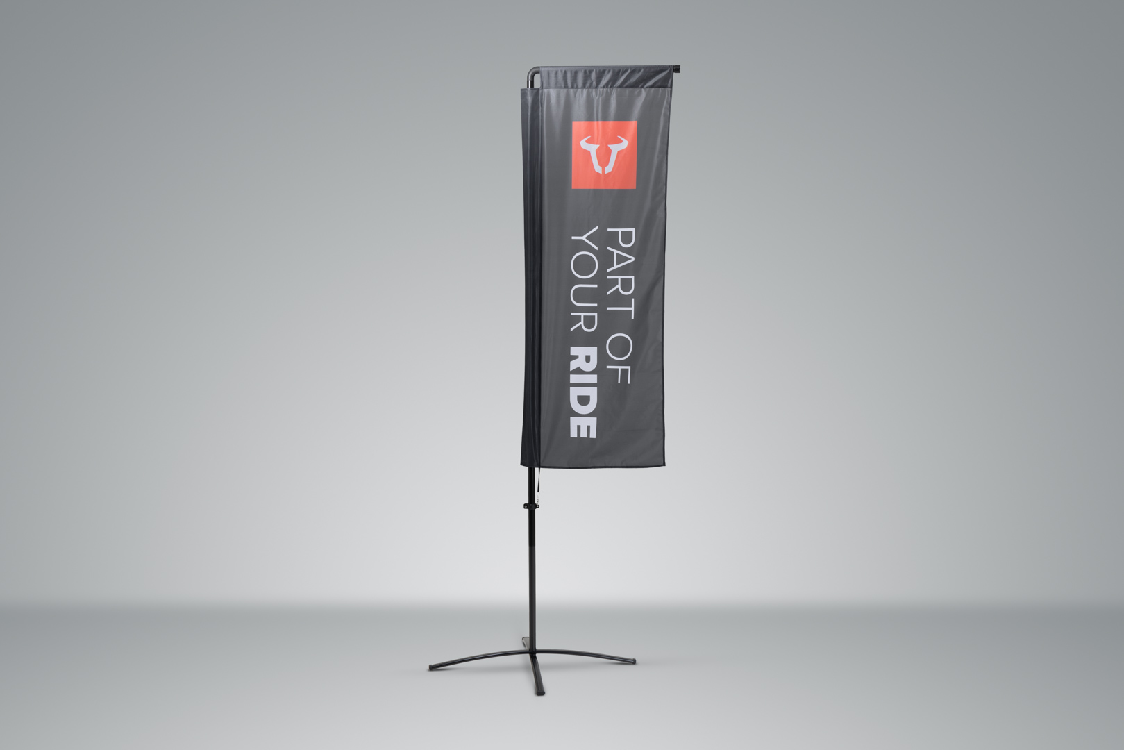 Square-Flag SW-MOTECH Höhe 2300 mm. Als Komplett-Set.