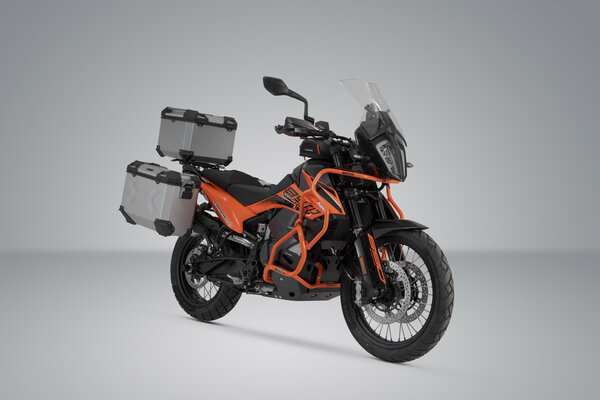 Set de bagagerie Adventure Argent. KTM 790 Adv/R (19-), 890 Adv/R (20-).