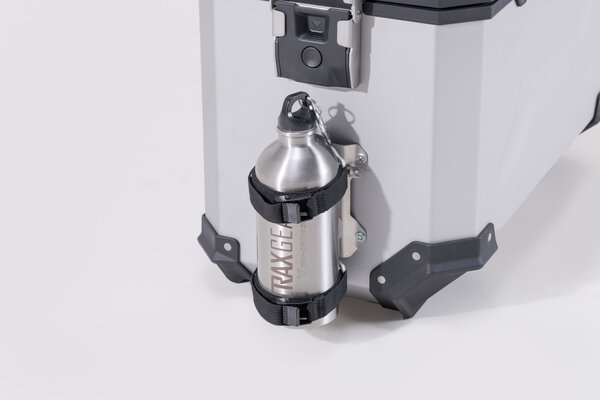 TRAX kit 1 gourde avec support mâle Gourde 0,6 l en acier Inox. Avec support mâle.