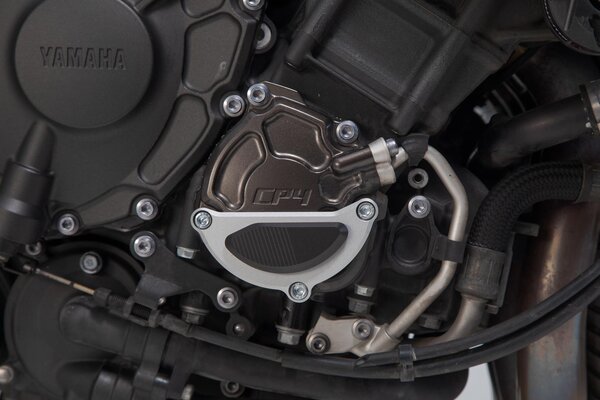 Engine Case Protector. B-stock. Black/silver. Yamaha MT-10 / SP (16-21).
