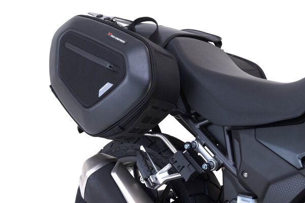 Set de sacoches latérales PRO BLAZE Noir. Honda CB500X (13-), NX500 (23-).